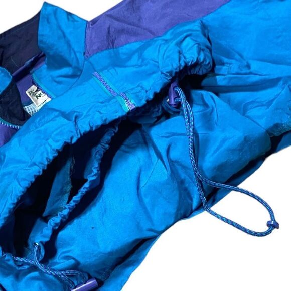 Northern Reflections Men’s Vintage Full Zip Windbreaker Jacket Size Medium Blue - Picture 5 of 7